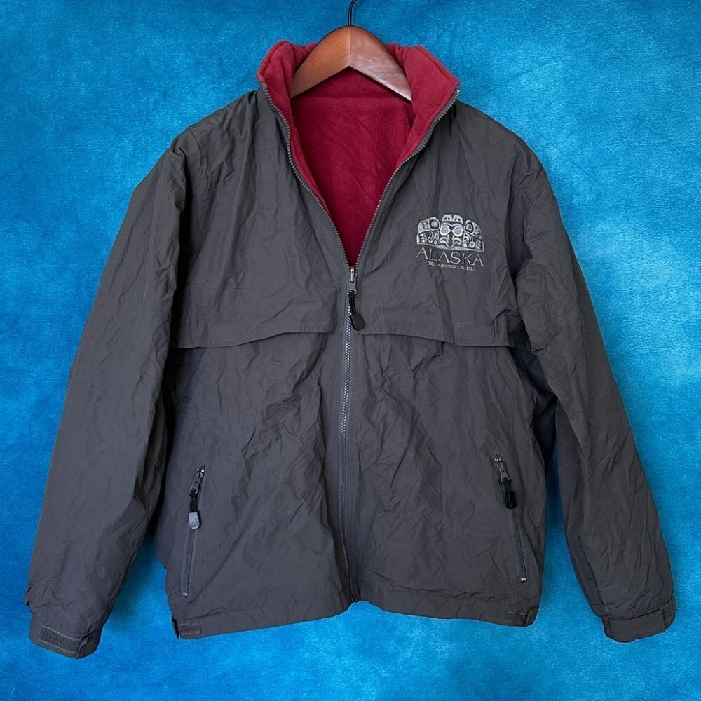 Reversible Wind/Rain Resistant Fleece Jacket, Alaska Embroidery
